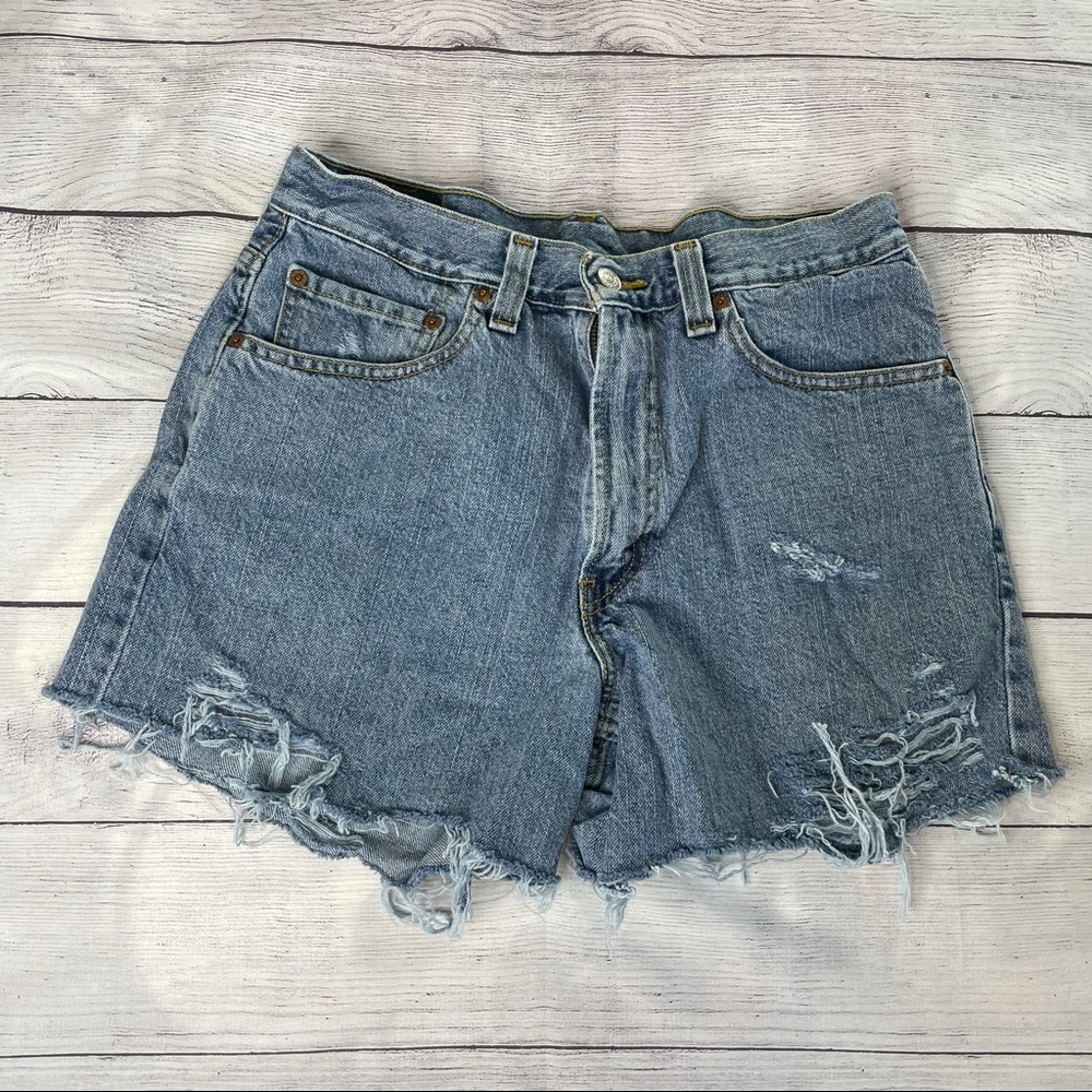 Levi’s Denim Distressed Shorts